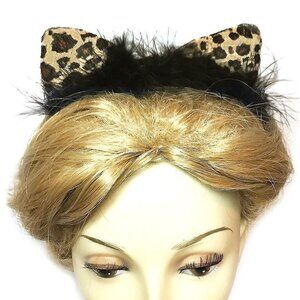 Diona J Sexy Cat Ear Light Leopard Headband kitten Tiger Christmas hair band
